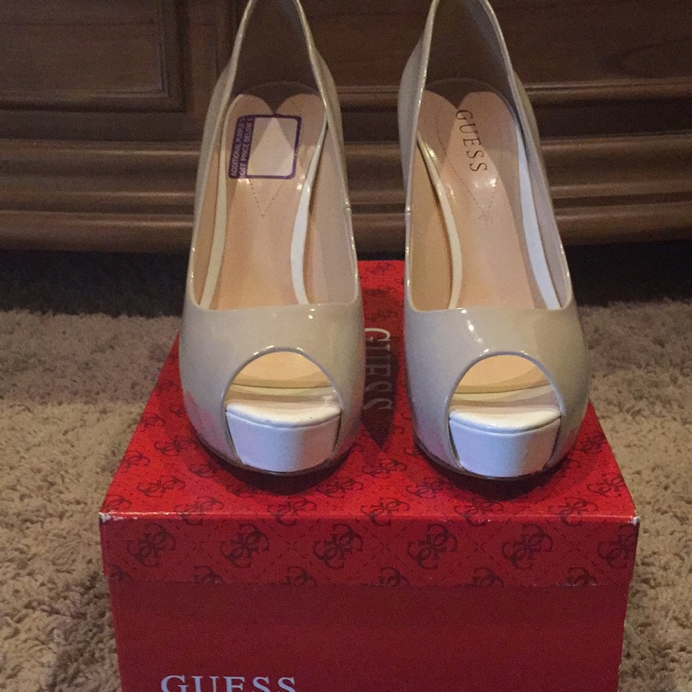 Guess Peep Toe Pumps